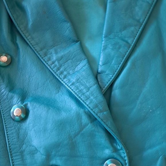 Women's Teal Jacket - Picture 7 of 8